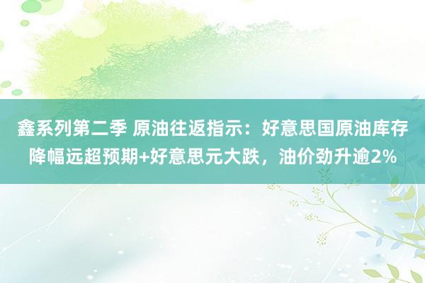 鑫系列第二季 原油往返指示：好意思国原油库存降幅远超预期+好意思元大跌，油价劲升逾2%