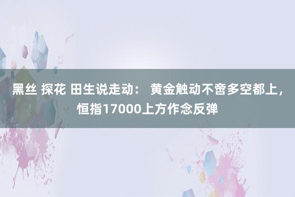 黑丝 探花 田生说走动： 黄金触动不啻多空都上，恒指17000上方作念反弹