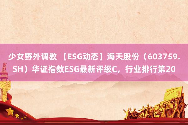 少女野外调教 【ESG动态】海天股份（603759.SH）华证指数ESG最新评级C，行业排行第20