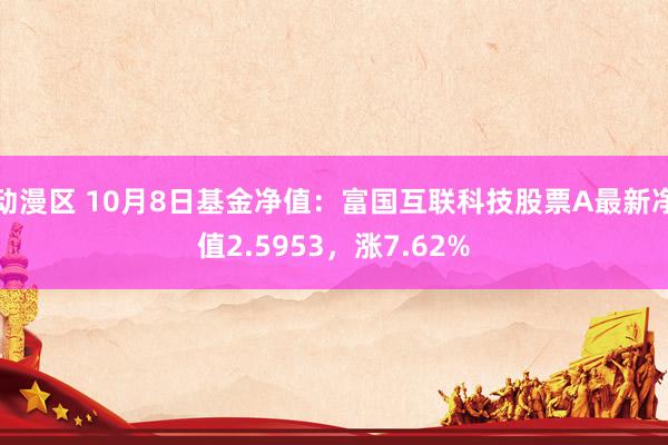 动漫区 10月8日基金净值：富国互联科技股票A最新净值2.5953，涨7.62%