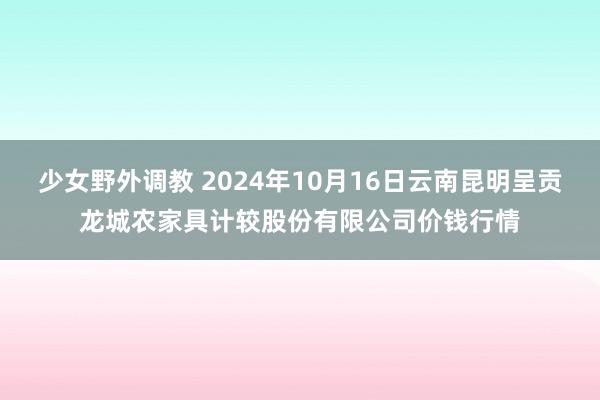 少女野外调教 2024年10月16日云南昆明呈贡龙城农家具计较股份有限公司价钱行情