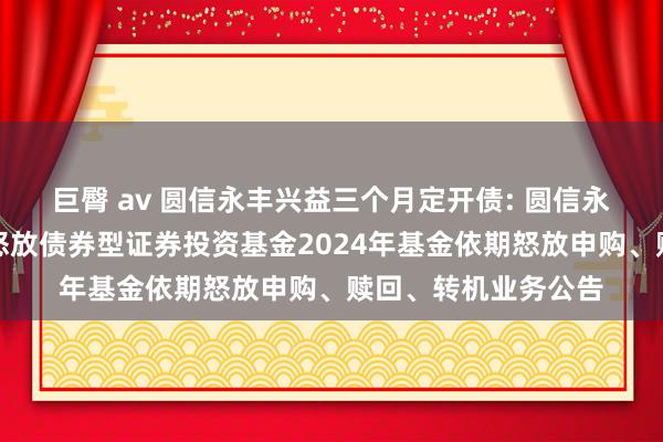 巨臀 av 圆信永丰兴益三个月定开债: 圆信永丰兴益三个月依期怒放债券型证券投资基金2024年基金依期怒放申购、赎回、转机业务公告