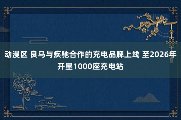 动漫区 良马与疾驰合作的充电品牌上线 至2026年开垦1000座充电站