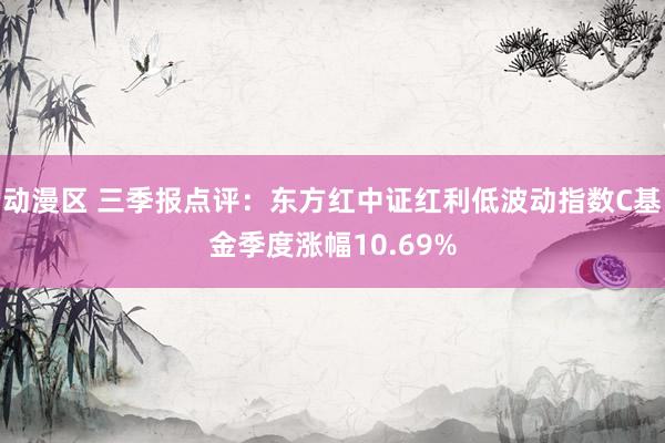 动漫区 三季报点评：东方红中证红利低波动指数C基金季度涨幅10.69%