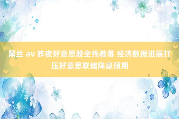 黑丝 av 昨夜好意思股全线着落 经济数据进展打压好意思联储降息预期