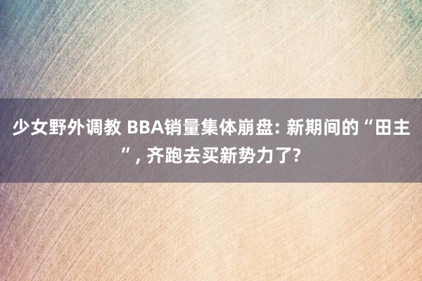 少女野外调教 BBA销量集体崩盘: 新期间的“田主”， 齐跑去买新势力了?