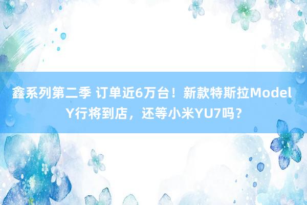 鑫系列第二季 订单近6万台！新款特斯拉Model Y行将到店，还等小米YU7吗？